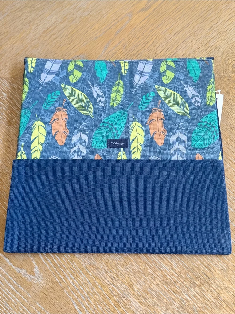 thirty-one Falling Feather Print Storage Box - collapsible nwt set of 2